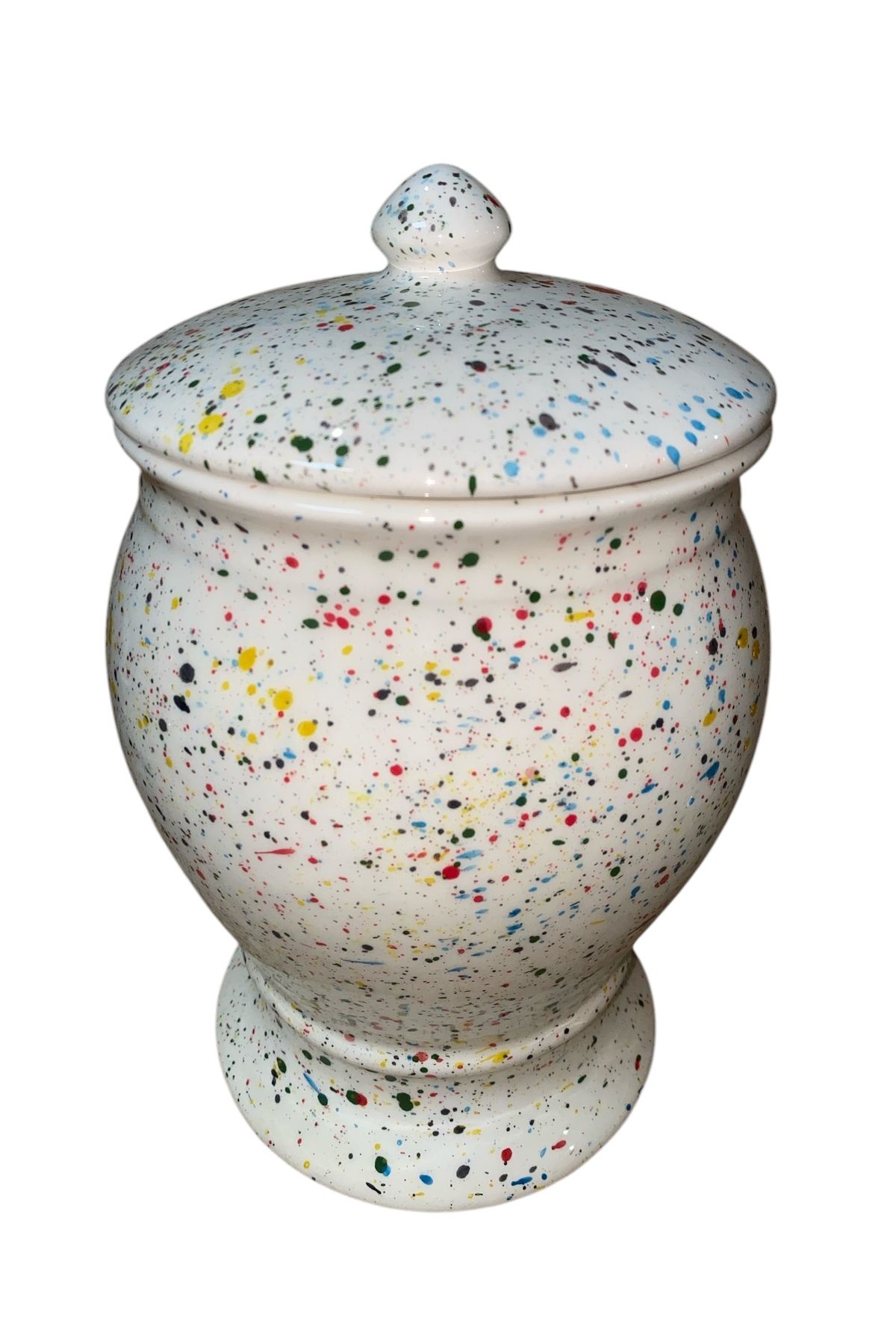 RED SERAMİK-Red Ceramic Naomi Collection Single Trash Can with Terrazzo Pattern 2