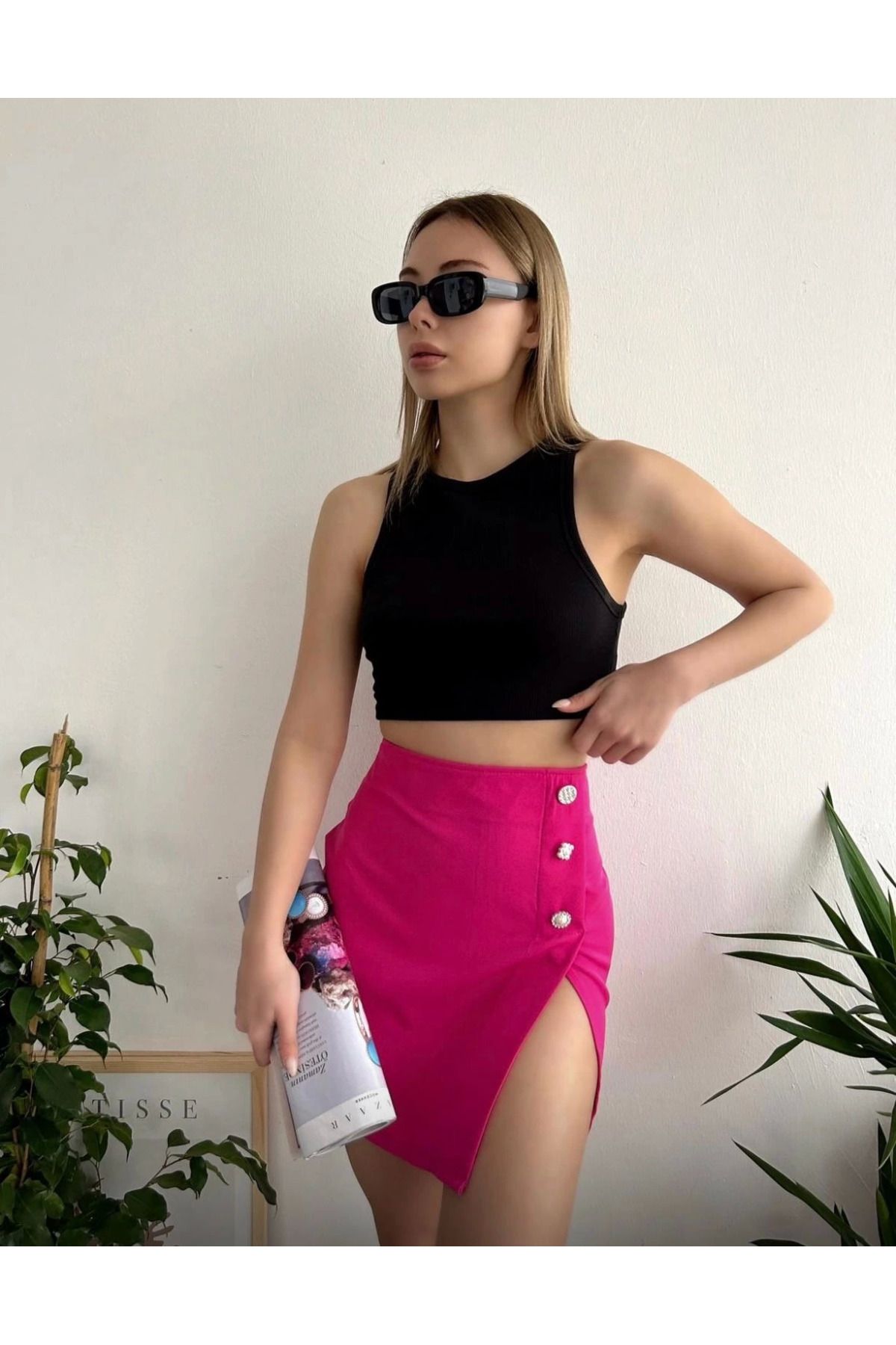 Doğahome Üç taşlı mini etek