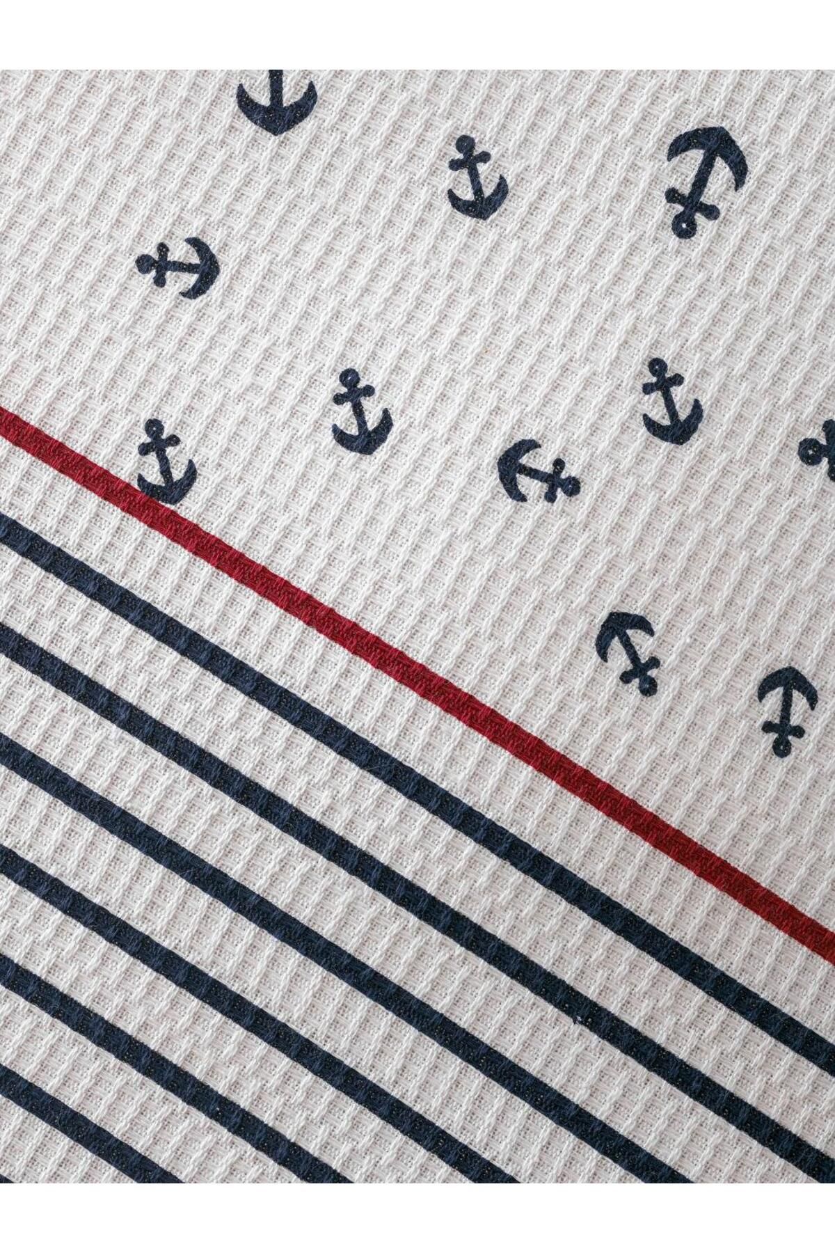 LC Waikiki-Lcw Home Mixed Anchor Patterned Double Pique Set 5