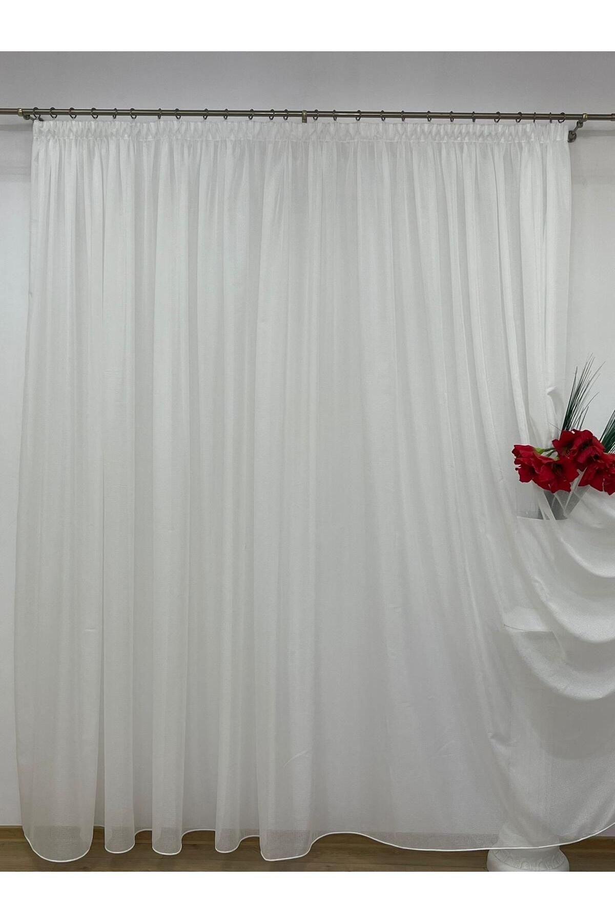 Liz Line Perdea Brodata, Culoare Ivoire, Colectia Bohemia By Liz Line, Cu Rejansa, 800x245cm - - 800 x 245