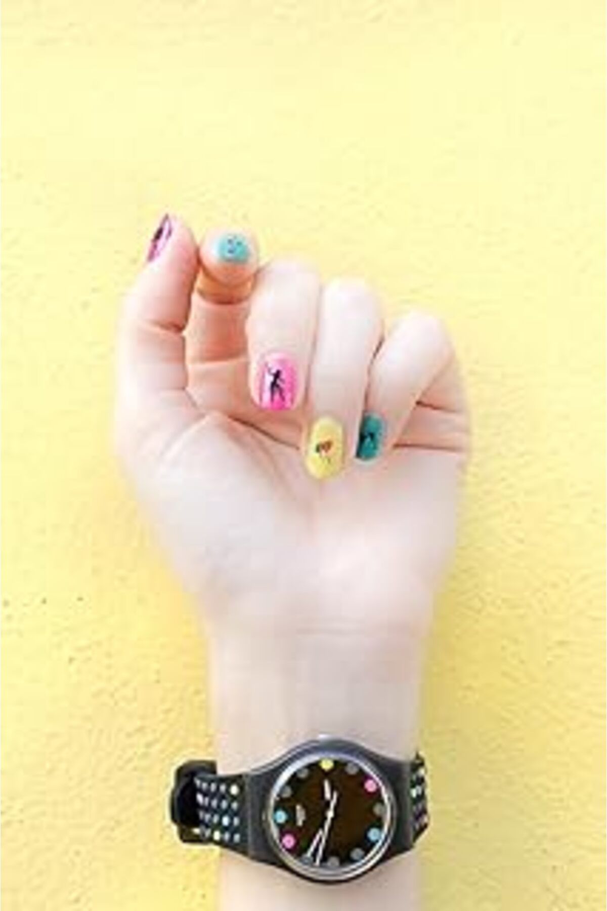 Karachil Artikel Eğlence Sembolleri Tırnak Dövmesi, Tırnak Tattoo, Nail Art, Tırnak Sticker