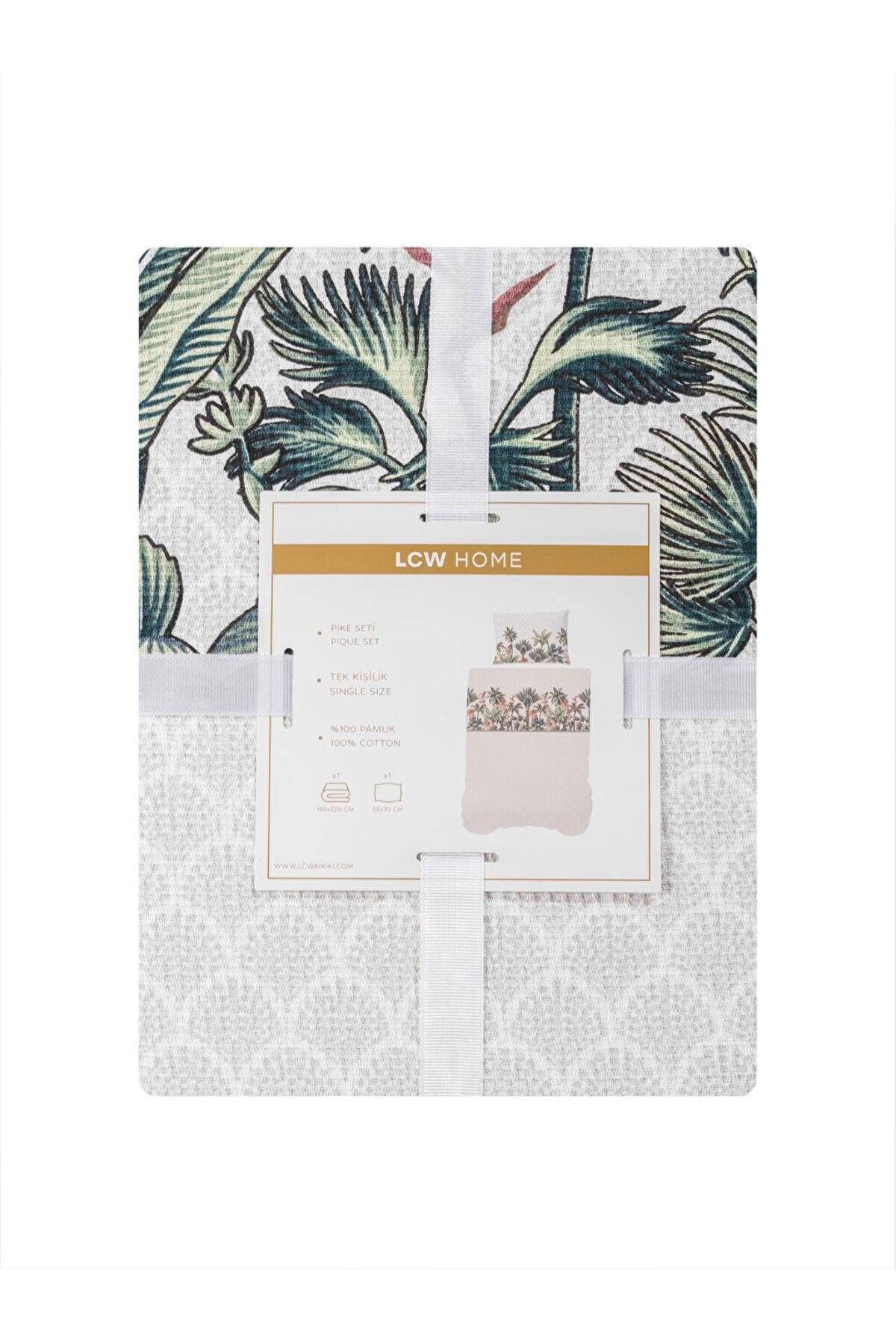 LC Waikiki-Lcw Home Mixed Flower Printed Single Pique Set 7