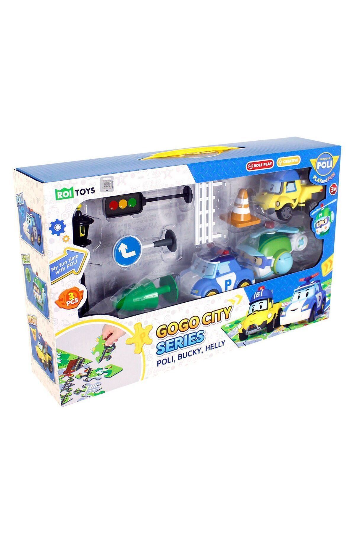 TimeStart POLI-ZR-912 Robocar Poli Gogo Ci Box Seri Poli Burky Helly Oyun Seti