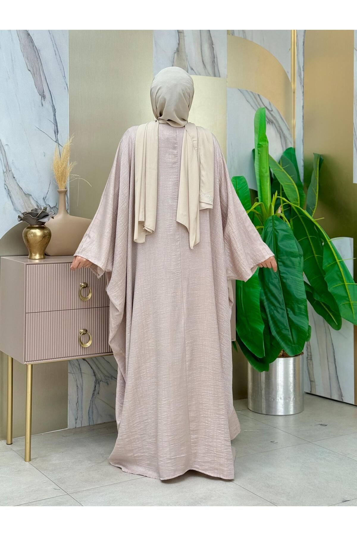 Bym Fashion-Zestaw sukienek Yarasakol Abaya 8497 Stone 2