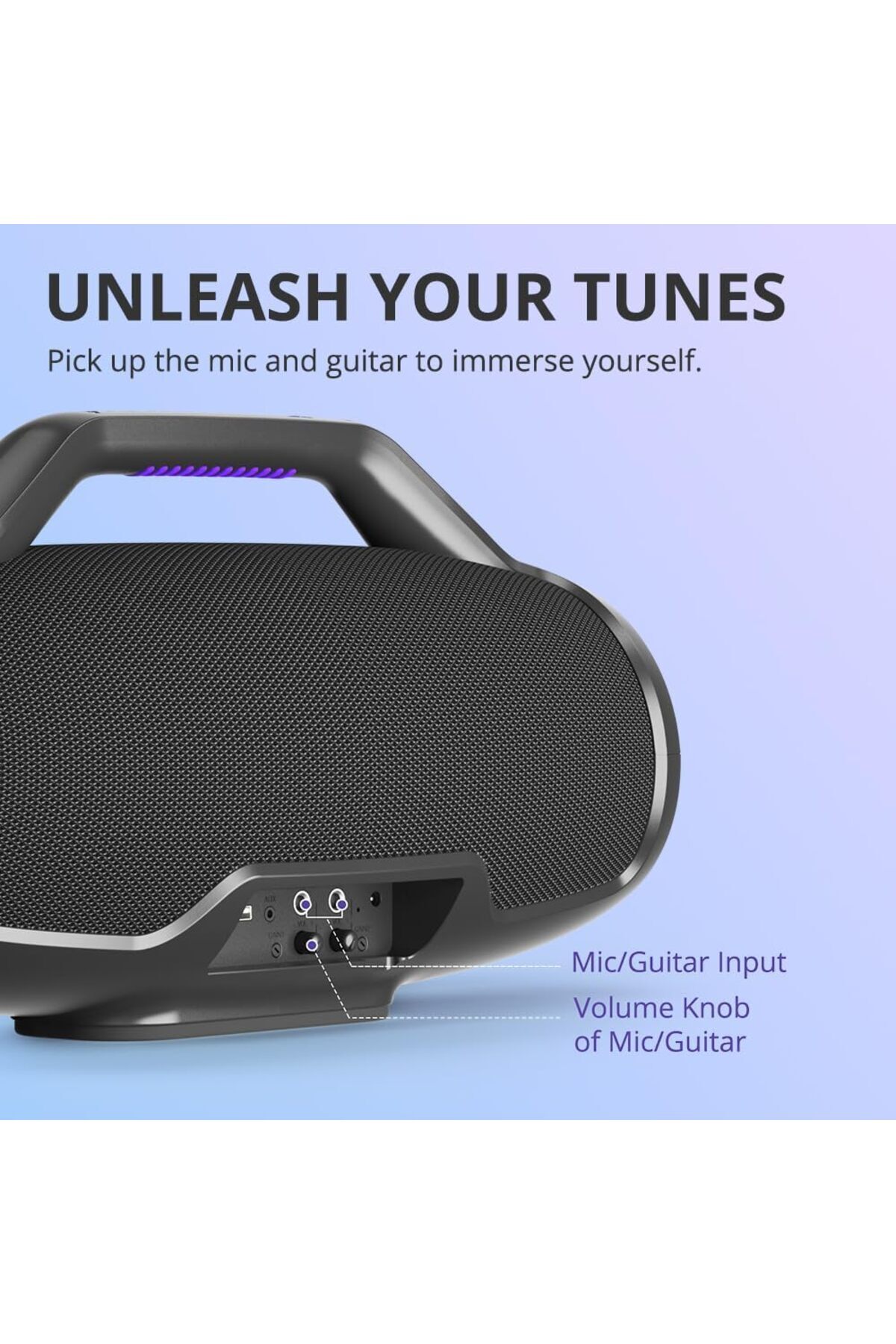 Tronsmart-Tronsmart Bang Max Portable Bluetooth Speaker, 130W Powerful Loud Speaker with Deep Bass Black 7