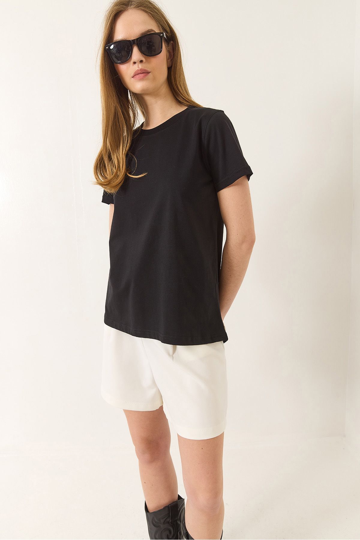 Bianco Lucci-100% Organic Cotton Women's Comfort Fit T-Shirt 60602049 4