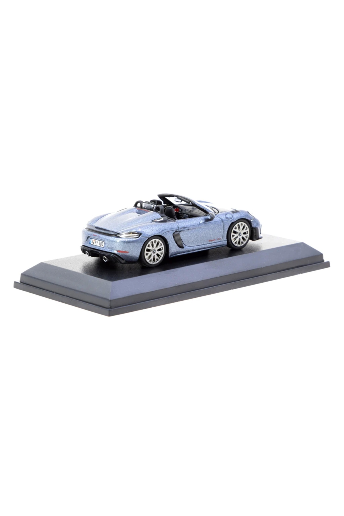 Tarmac Works Minichamps X 1/64 Porsche 718 Spyder RS Vanadium Grey