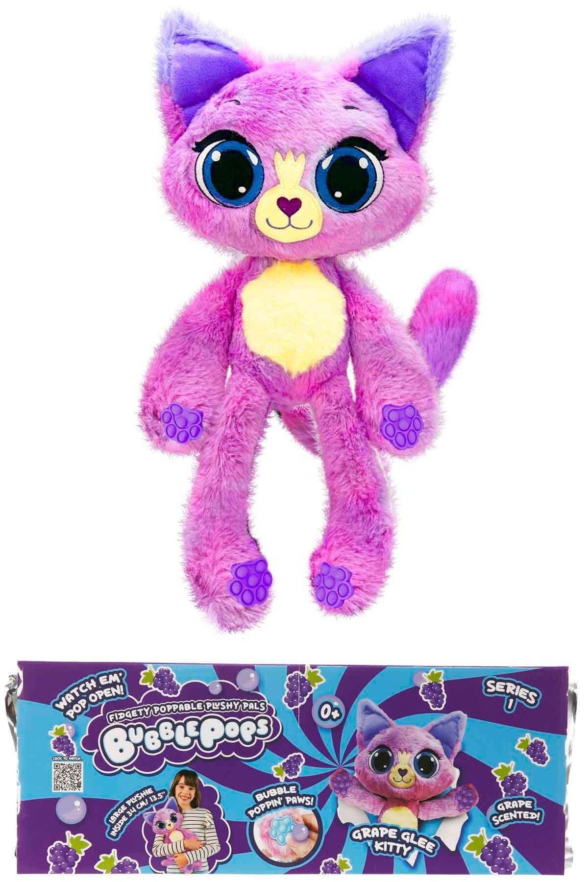 PopŞeker-Bubble Pops Grape Glee Kitty: the Inflatable Plush Cat That Fills Your Home with Fragrance! 3