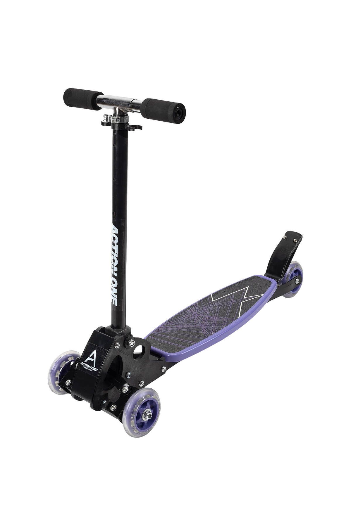 ACTION ONE Trotineta Pliabila Cu 4 Roti Rookie, Purple Unisex - One Size