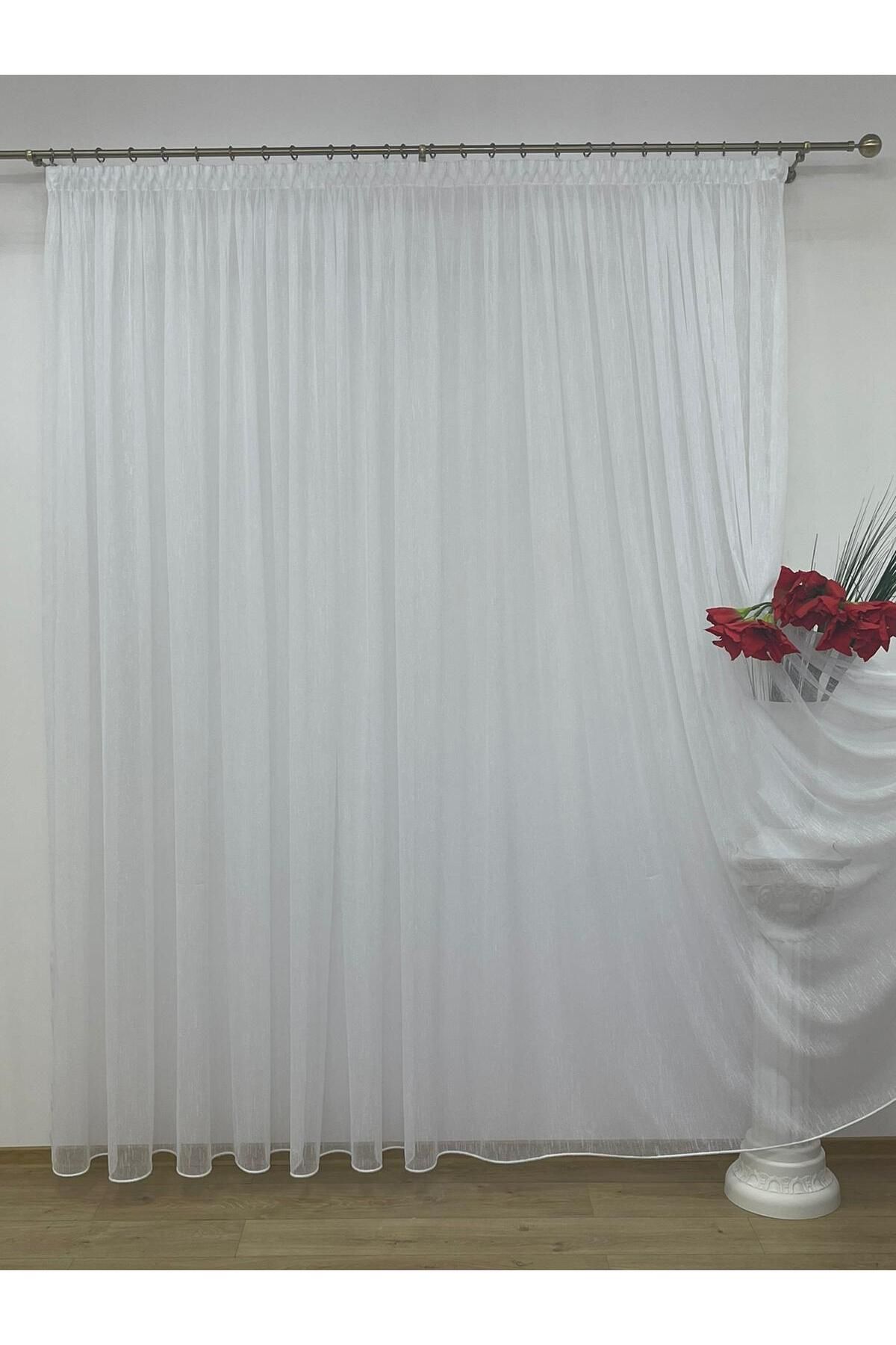 Liz Line-Perdea brodata, culoare alba, colectia Borangique by Liz Line, cu rejansa, 1000x245cm - PD00910 3