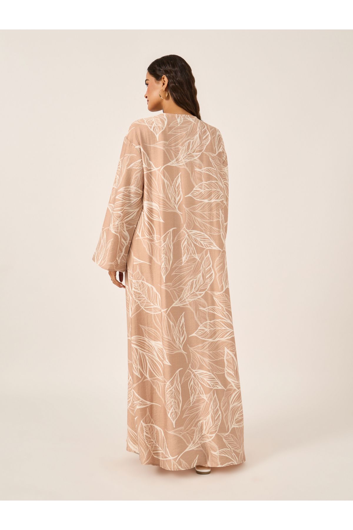 Styli-Floral Print Kimono and Wide Leg Trousers Co-Ords 4