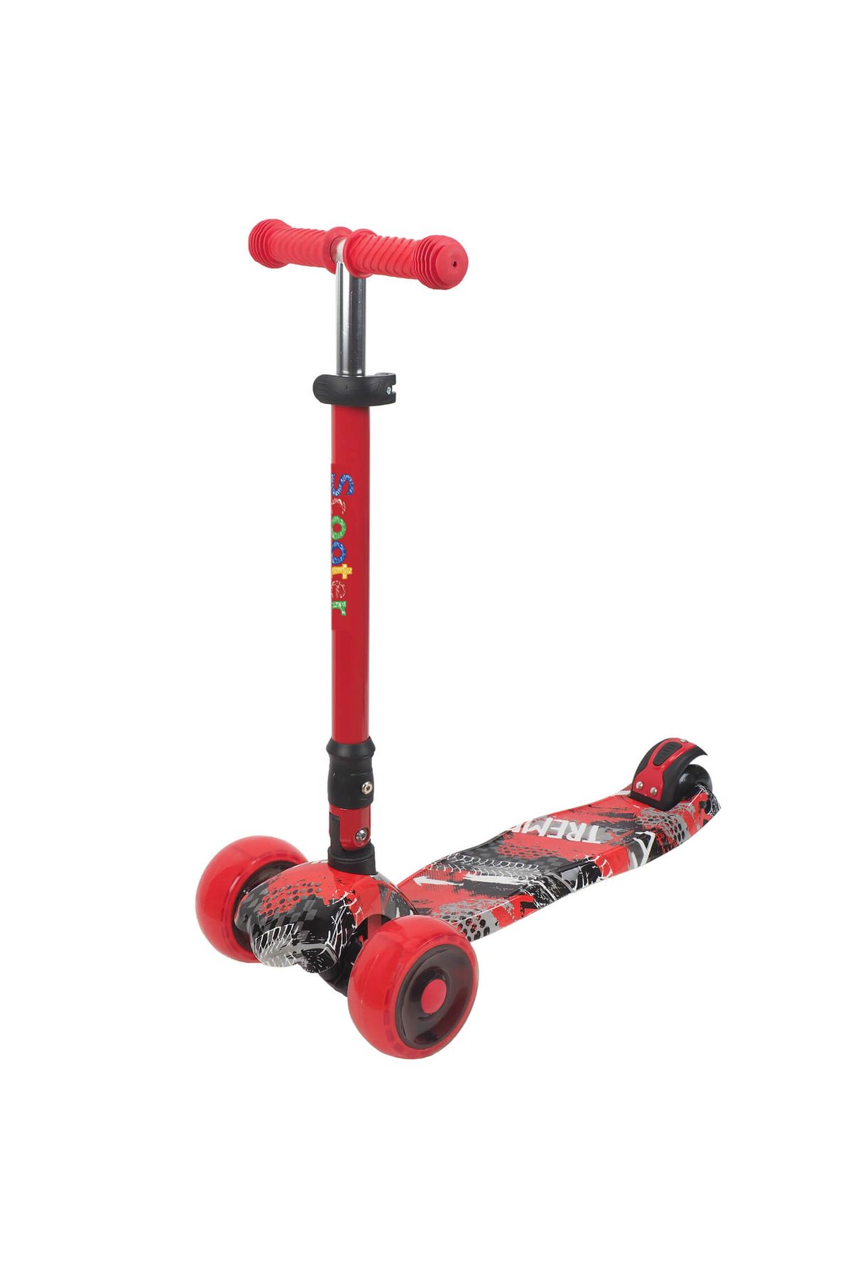 ACTION ONE Trotineta Rider Cu Roti Luminoase Si Late, Rosu Femeie - One Size