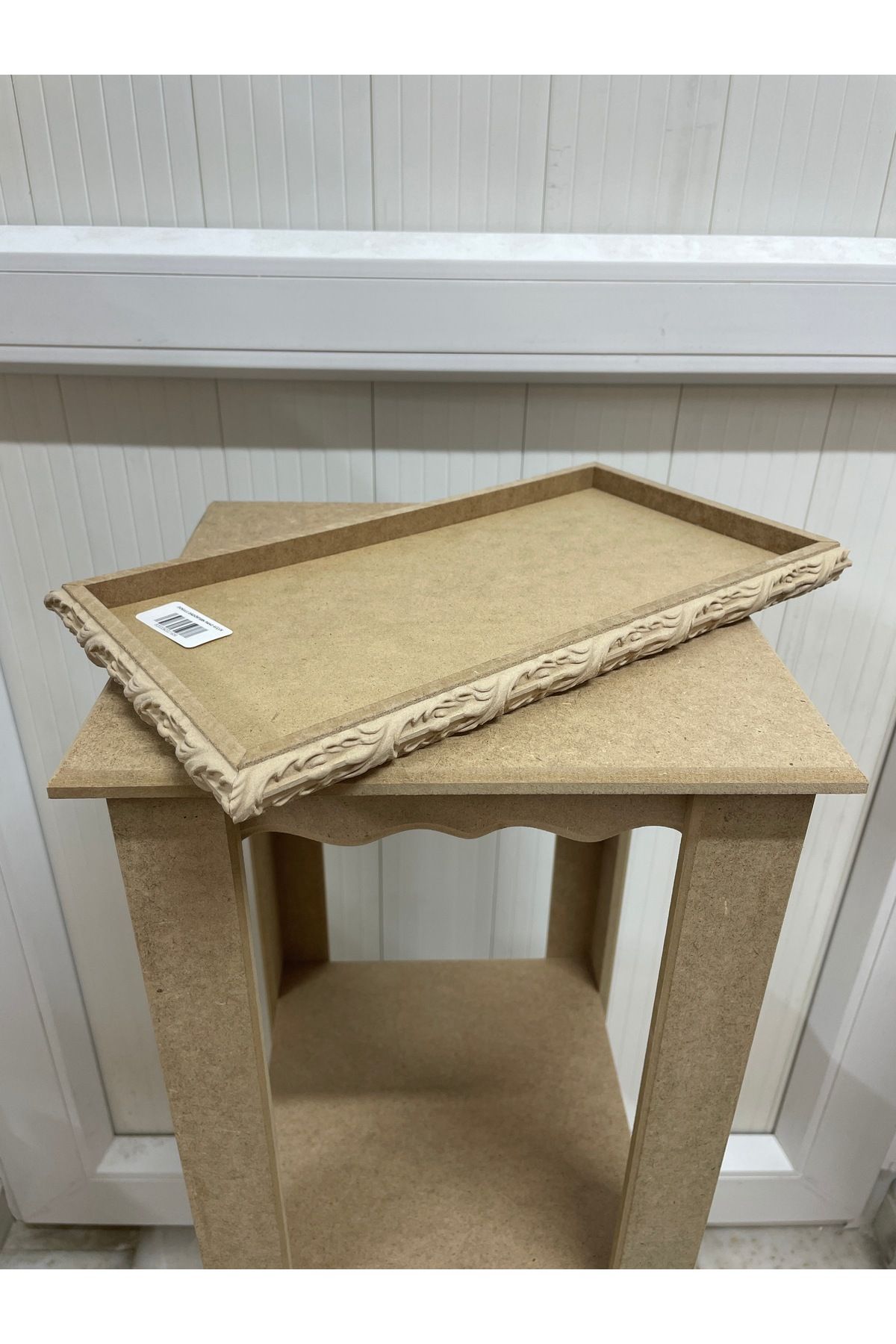 Ahşap Boyanabilir Tepsi 16x30x2cm