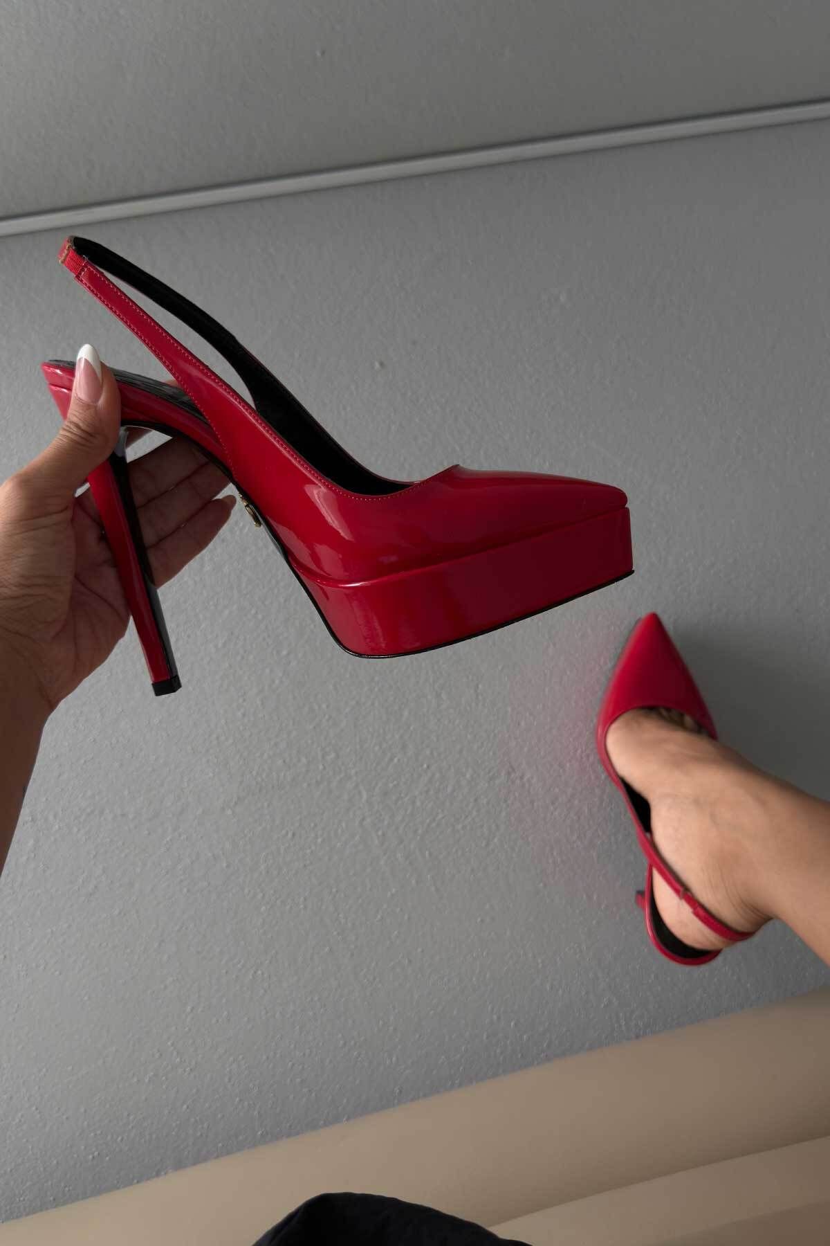 AYAKKABI PRENSİ-Flex Red Patent Leather 3