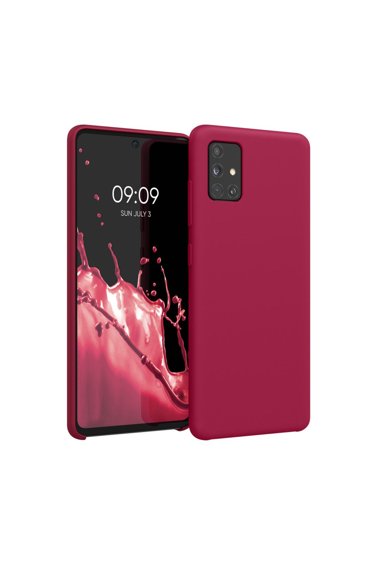 KWmobile Carcasă Pentru Samsung Galaxy A51, Silicon, Roșie, 51197.229 - One Size