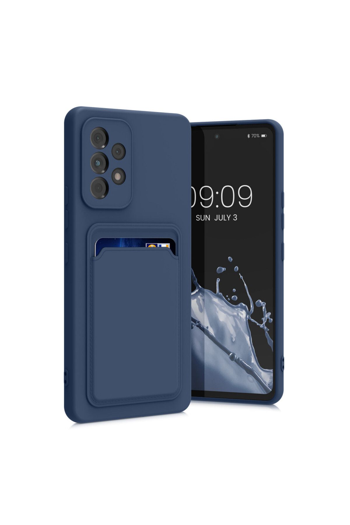 KWmobile-Case For Samsung Galaxy A53 5g, Silicone, Blue, 58146.17 2
