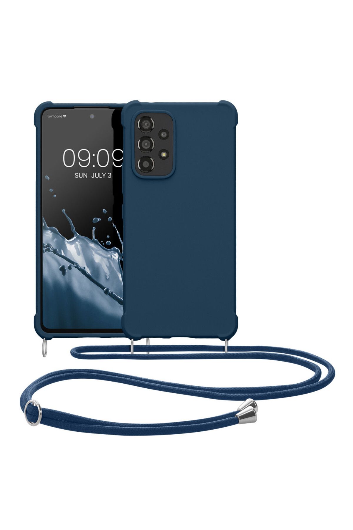 KWmobile-Bara de protectie pentru Samsung Galaxy A53 5G, silicon, albastru, 58566.17 2