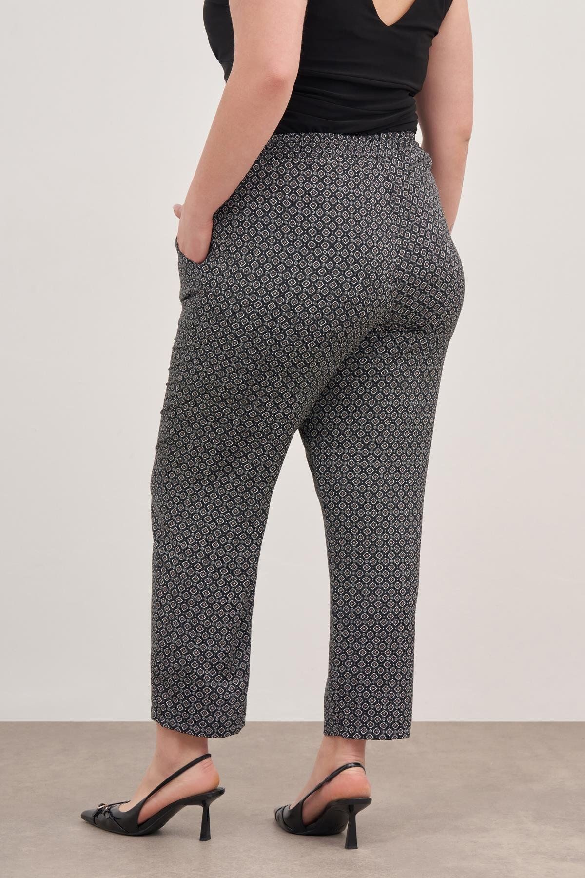 MYLİNE-Pantaloni de vară cu talie elastică 4