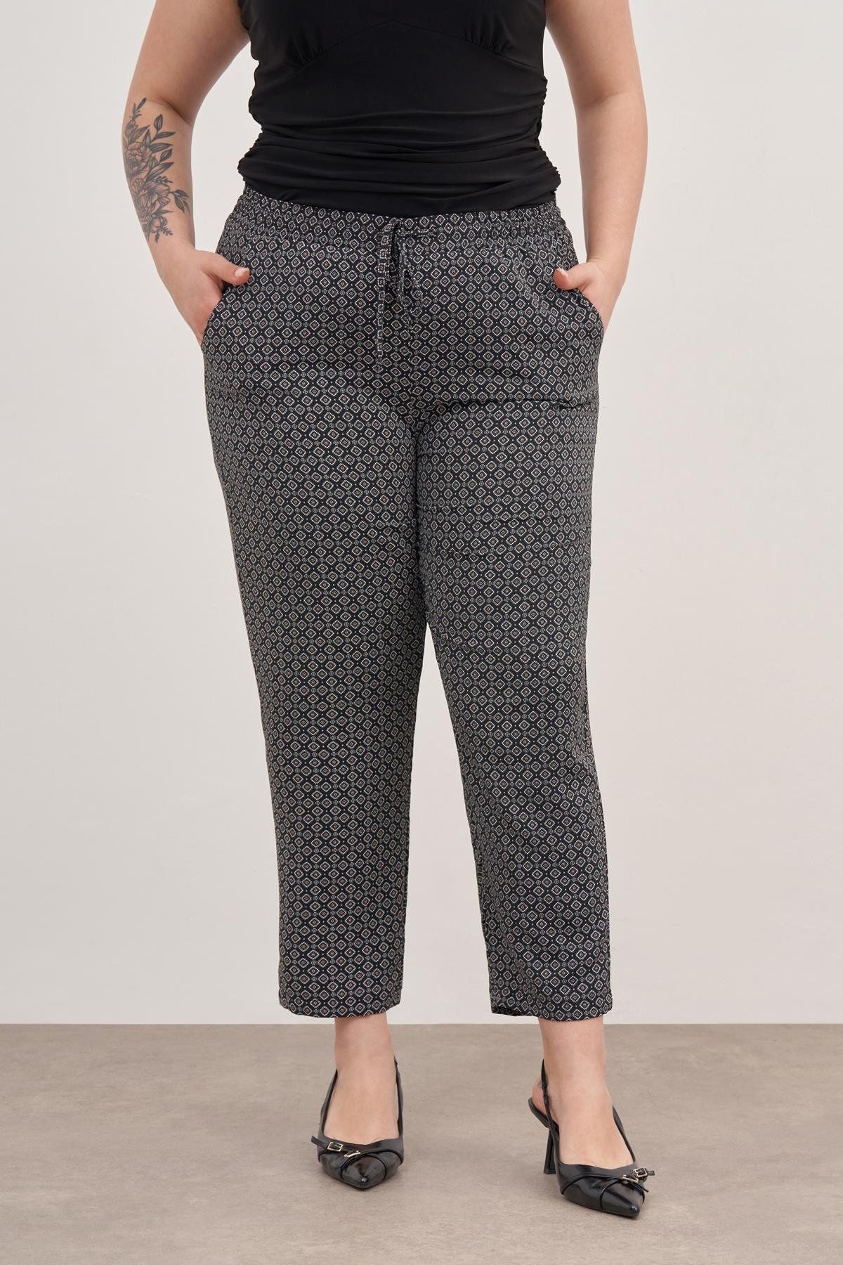 MYLİNE-Pantaloni de vară cu talie elastică 2