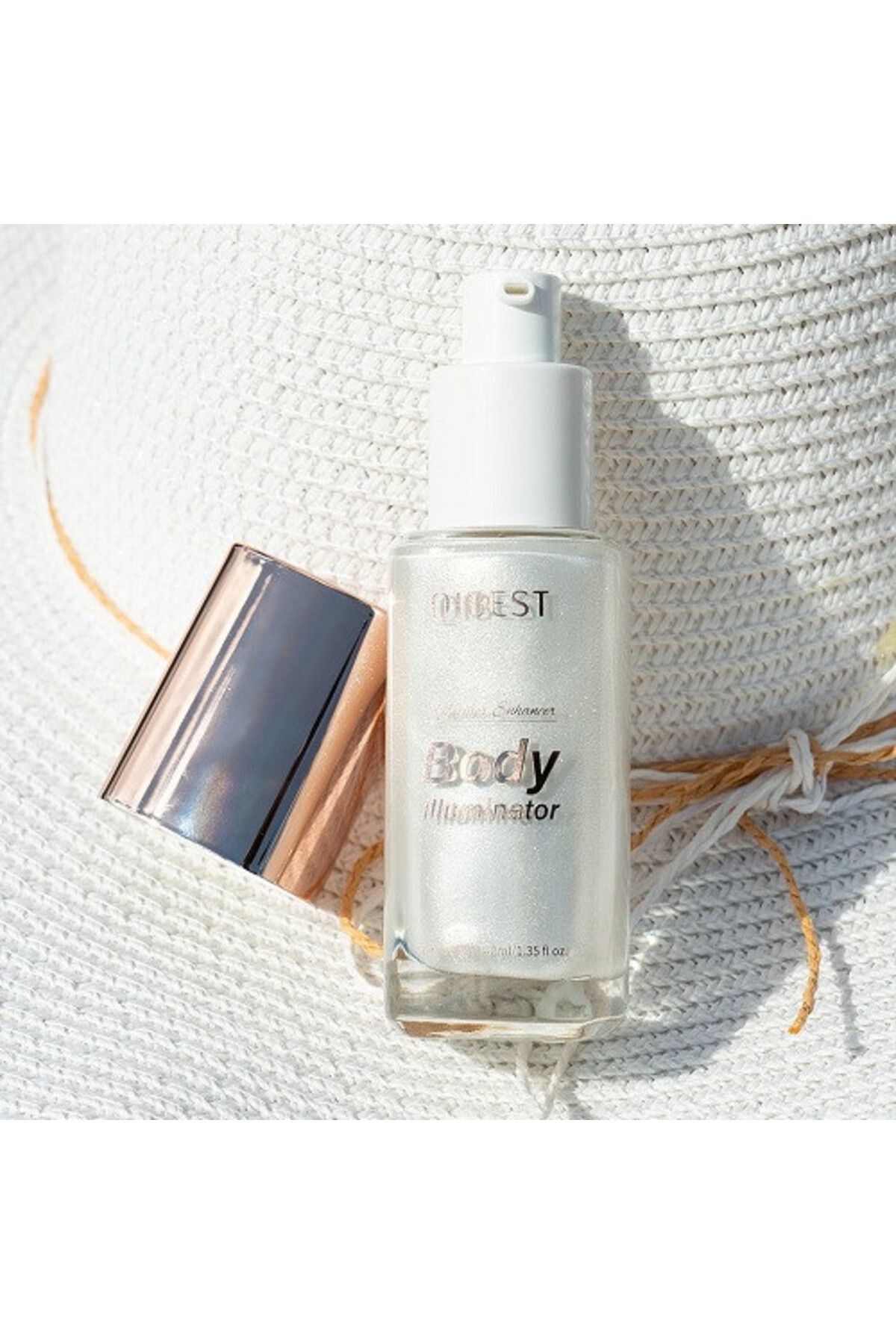 QIBEST-Liquid Highlighter for Face and Body, Body Shimmer Glow, 01, 40 ml 5