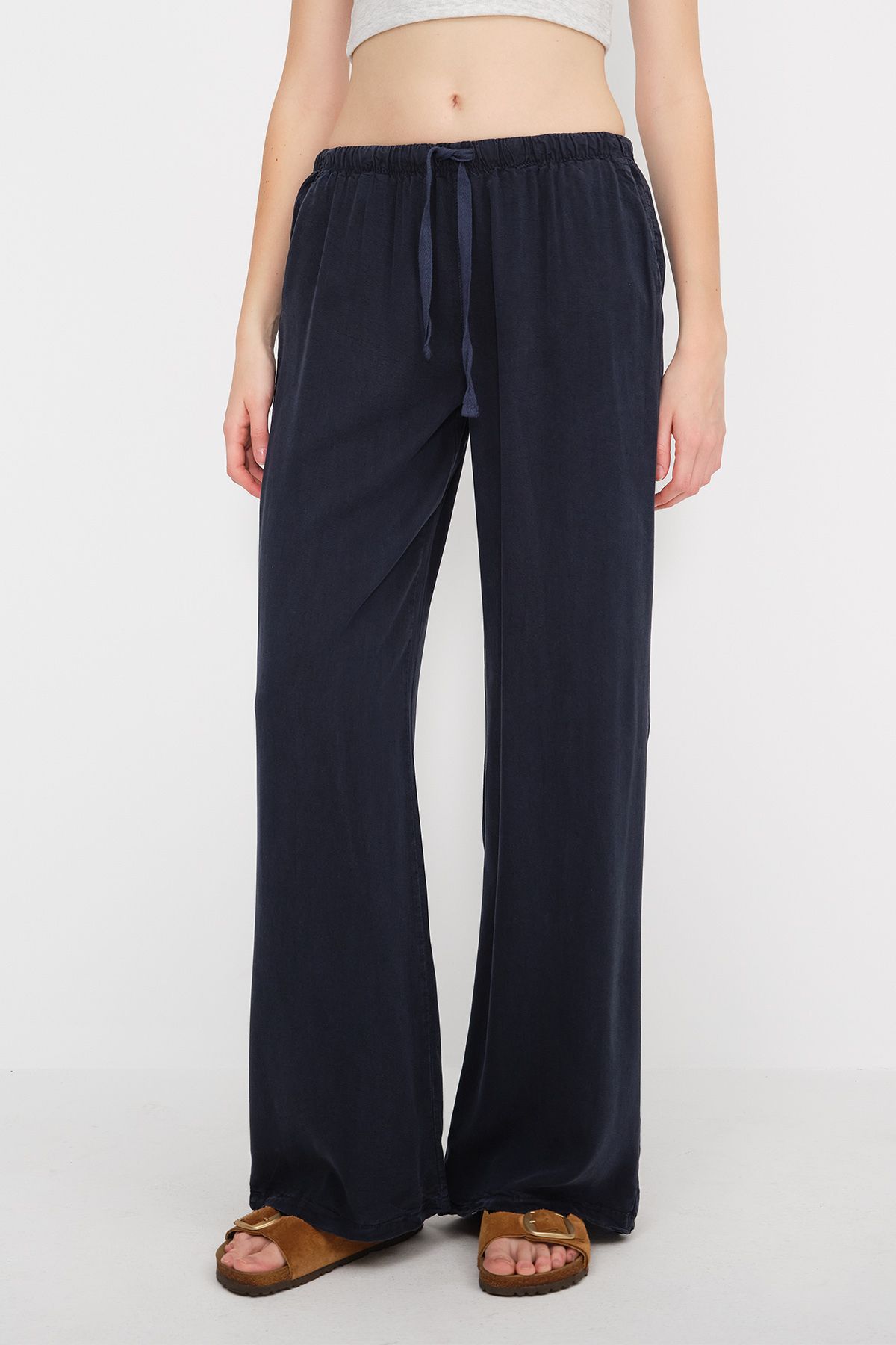 Addax-Elastic Waist Trousers Pn5424 2