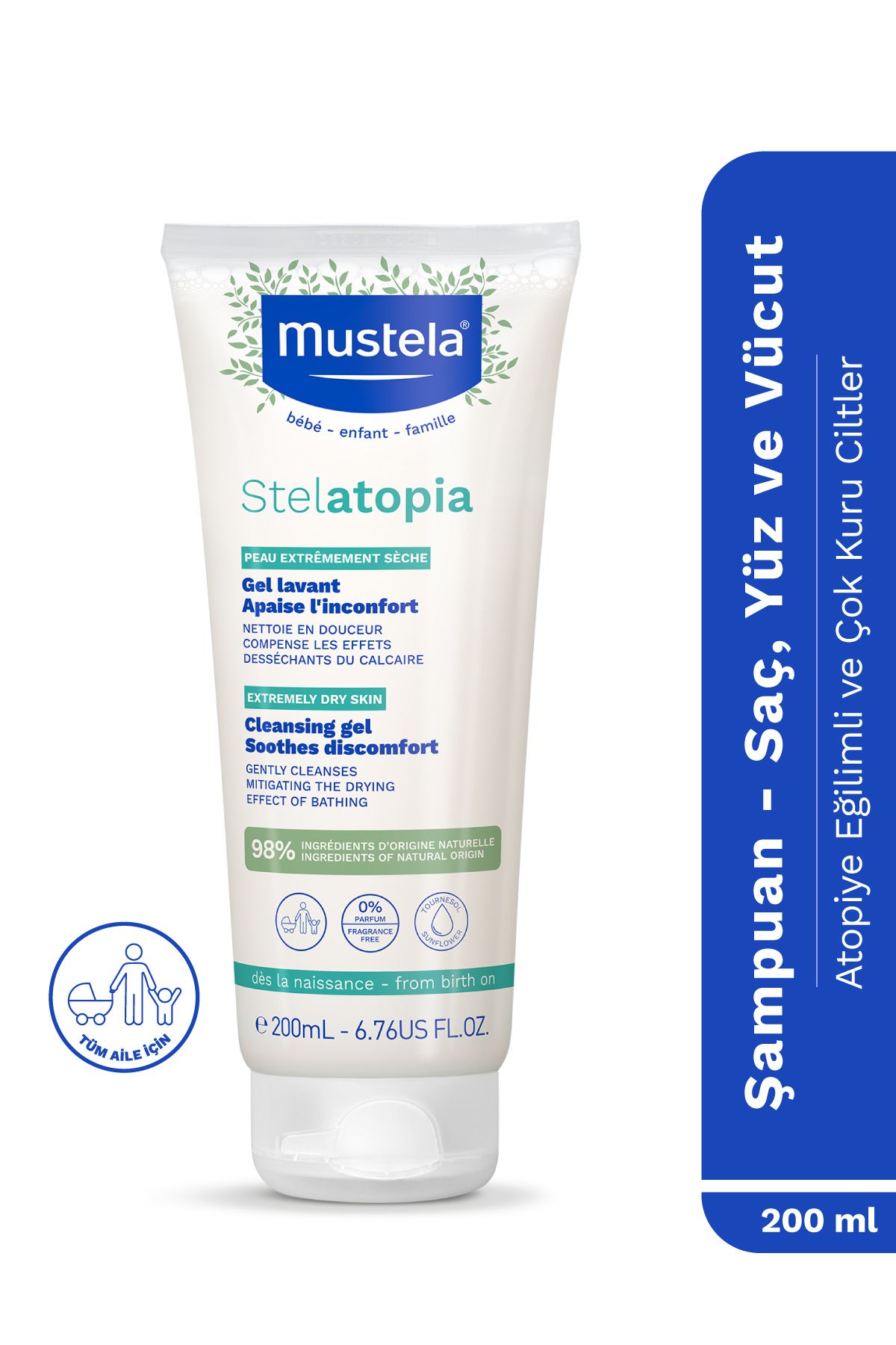 Mustela Stelatopia Cleansing Gel 200 ml