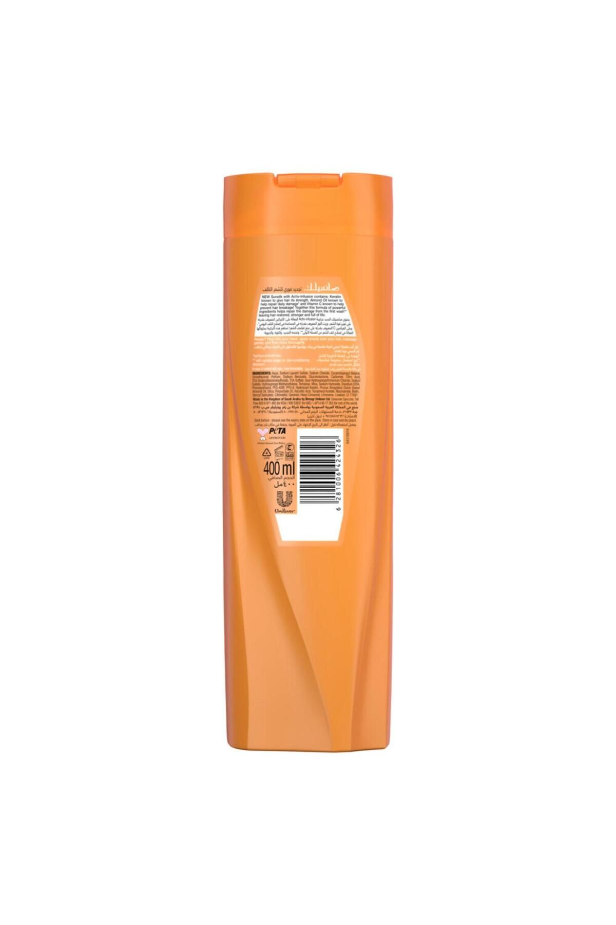 Sunsilk-Instant Restore Shampoo 400ml Restores Strength and Softness with Keratin and Calcium 4