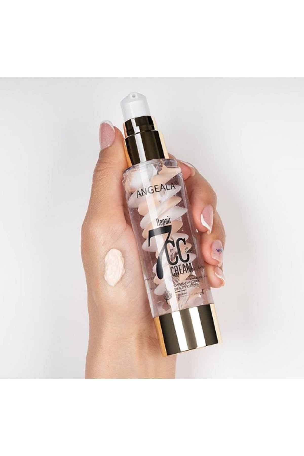 Angeala-Fond de ten CC Cream, pentru toate tipurile de ten, Angeala, 50 g 3
