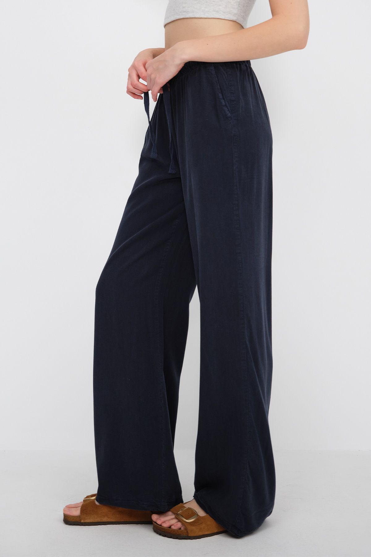 Addax-Elastic Waist Trousers Pn5424 4