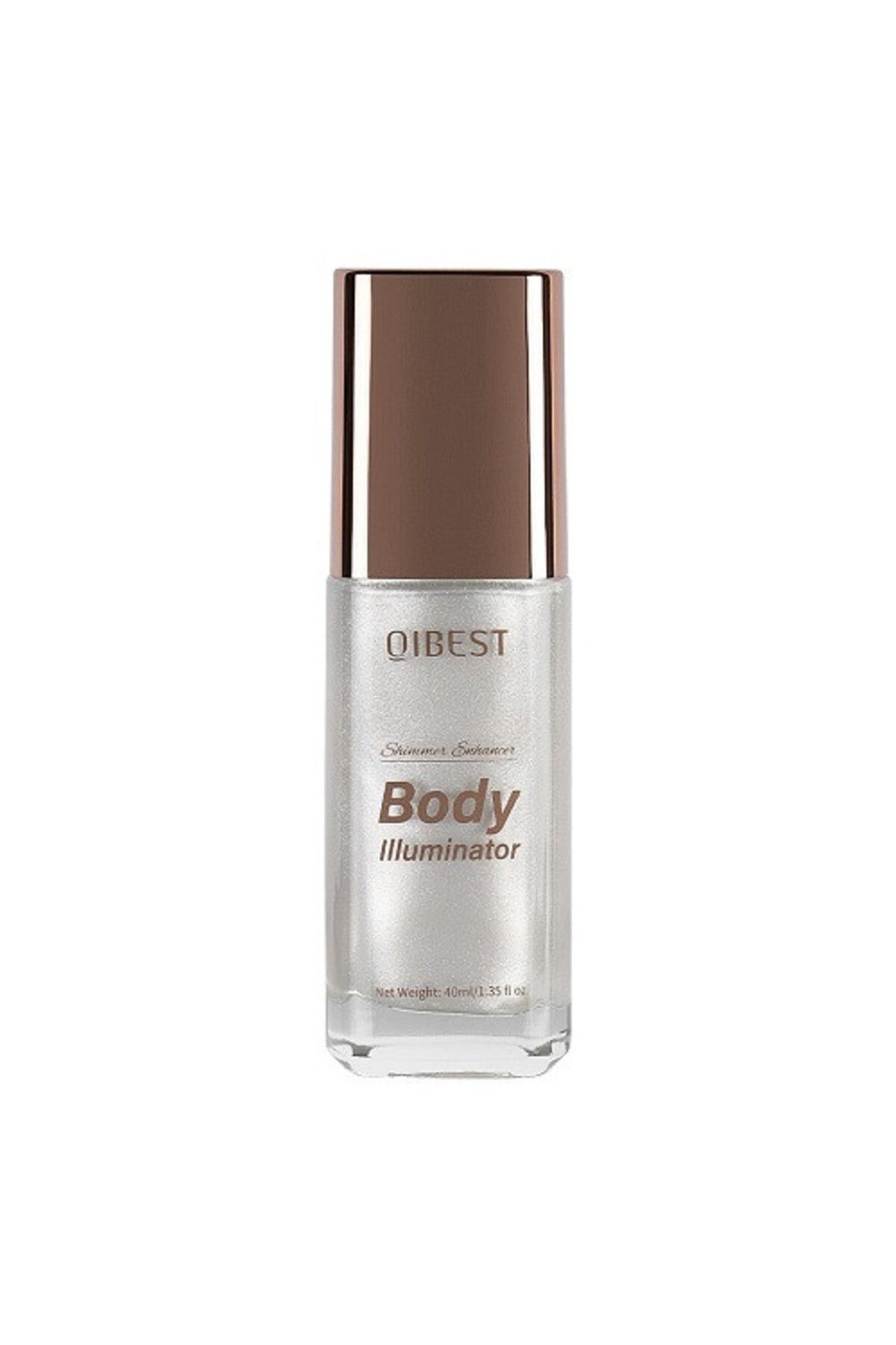 QIBEST-Liquid Highlighter for Face and Body, Body Shimmer Glow, 01, 40 ml 3