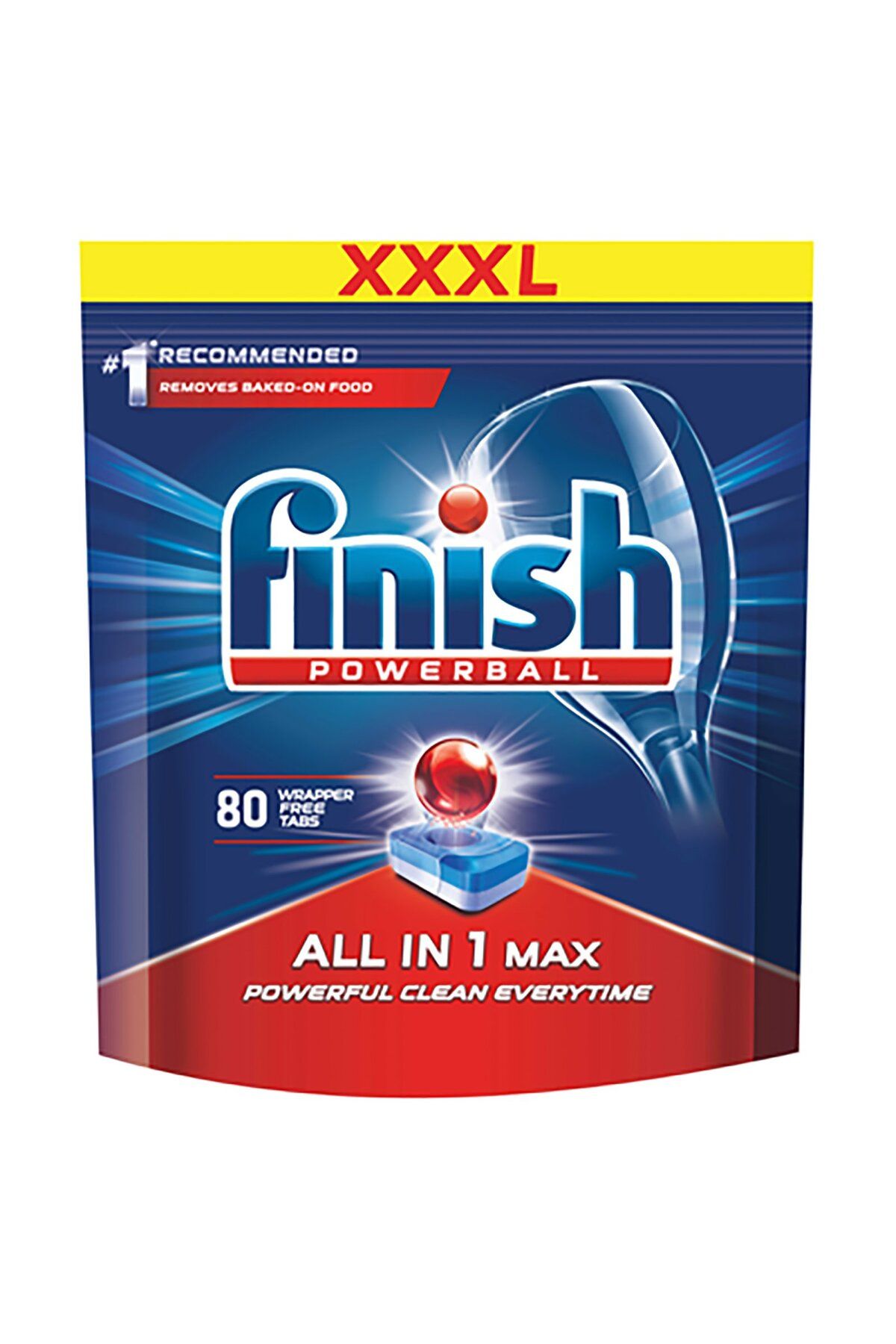Finish Capsule Detergent Pentru Mașina De Spălat Vase Power All In 1, 80 De Spălări - One Size