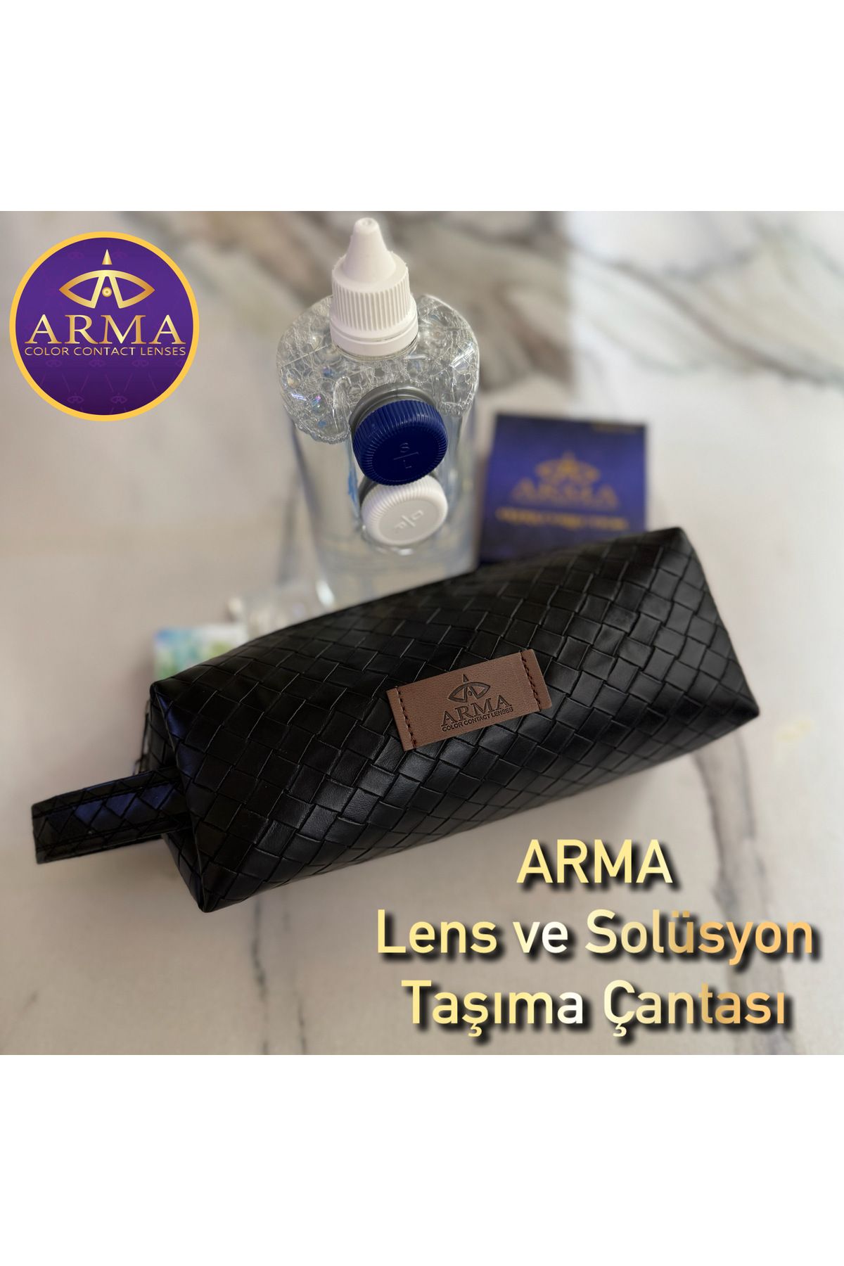 Arma-Black Mesh Lens and Solution Carrying Case 2