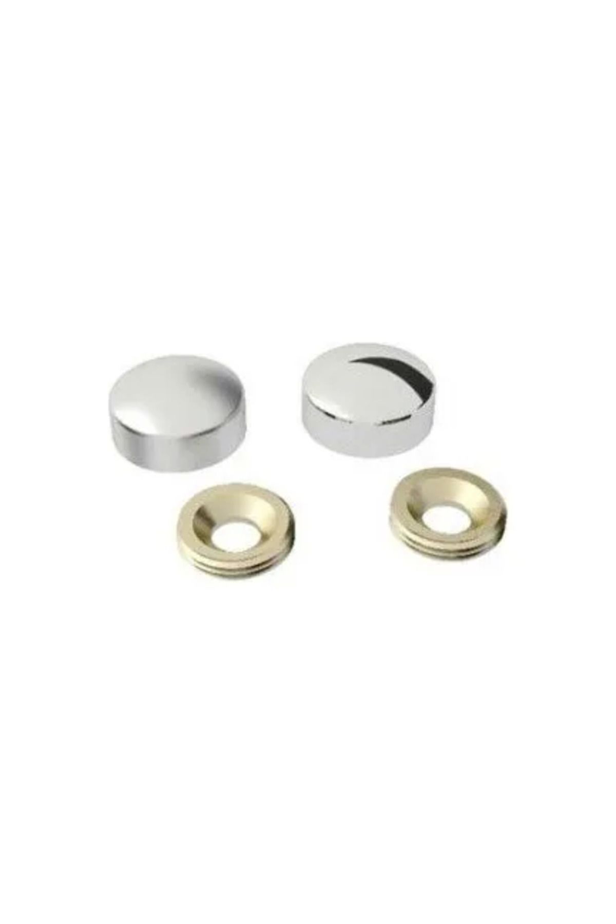 YNT İthalat Vida Kapama Kapağı 30 Mm, Krom - 2 Adet