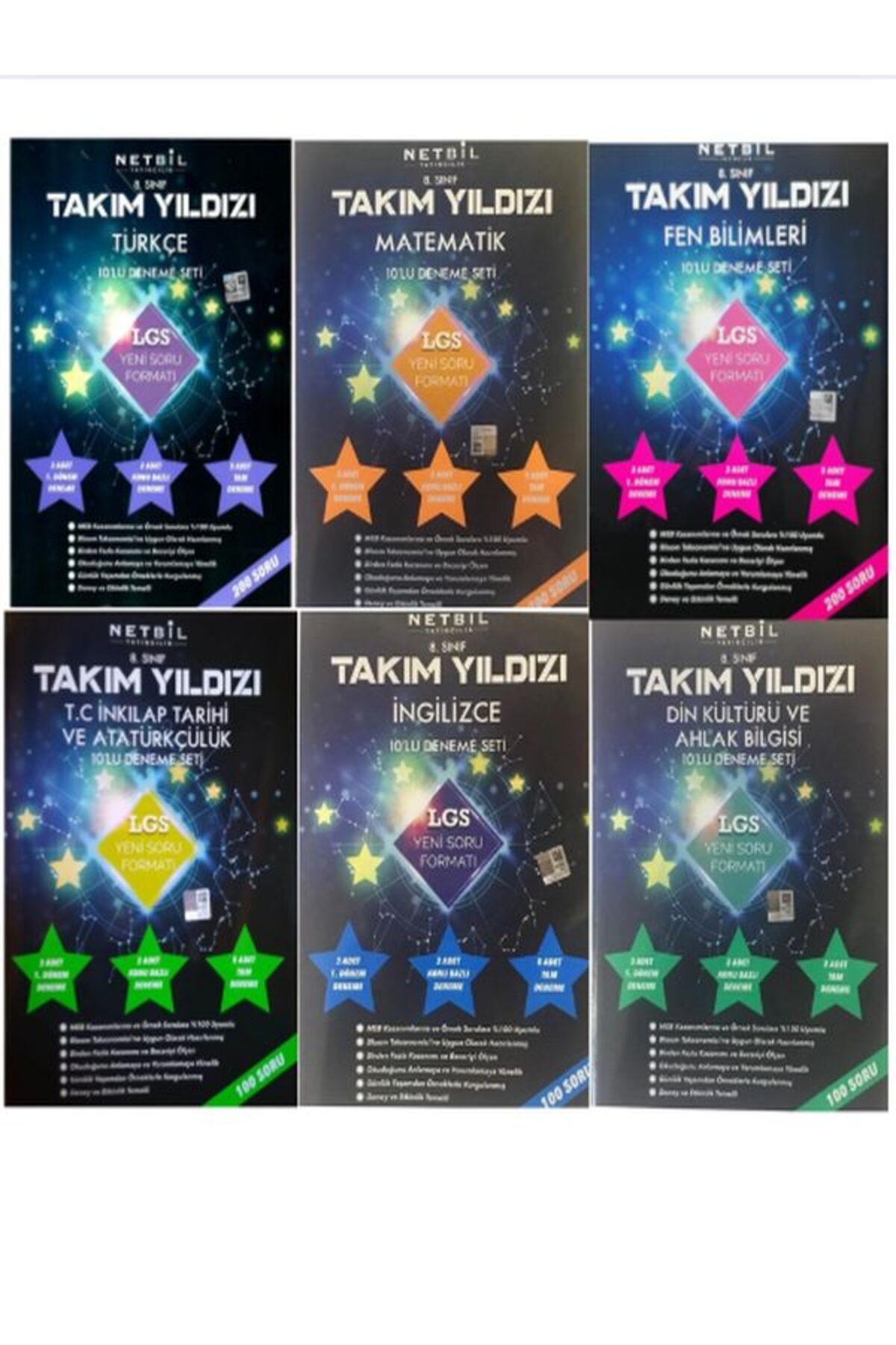 Bilfen Yayıncılık LGS Takım Yıldızı Deneme seti 6 Ders BİLFEN -NETBİL