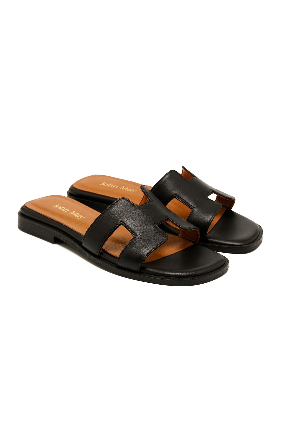 John May-Women / Girls Slippers Rc-25Y-015-R2046 John May Black 26 3