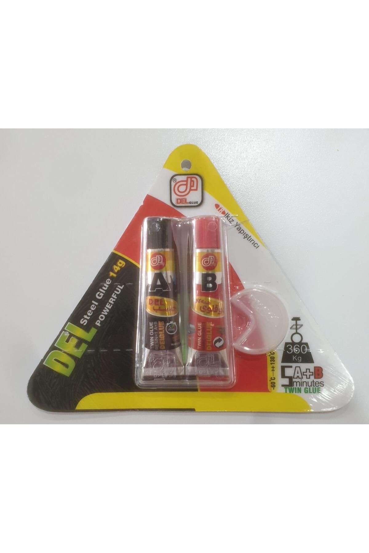 Tuğra Del Glue İkiz Metal İran Yapıştırıcı 5'li Paket Çelik, Demir, Fayans, Granit, Taş, Sert Plastik Yapı