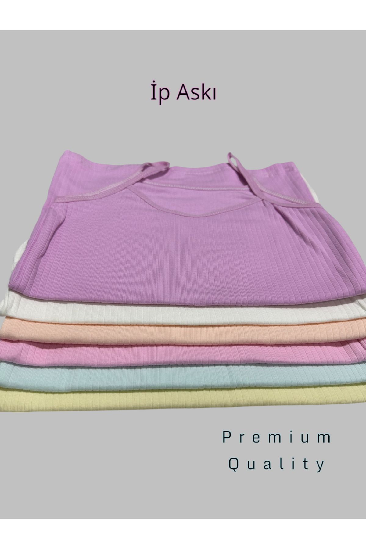 Kossiga-Girl's Premium Quality Rope Strap Tank Top Pack of 6 1