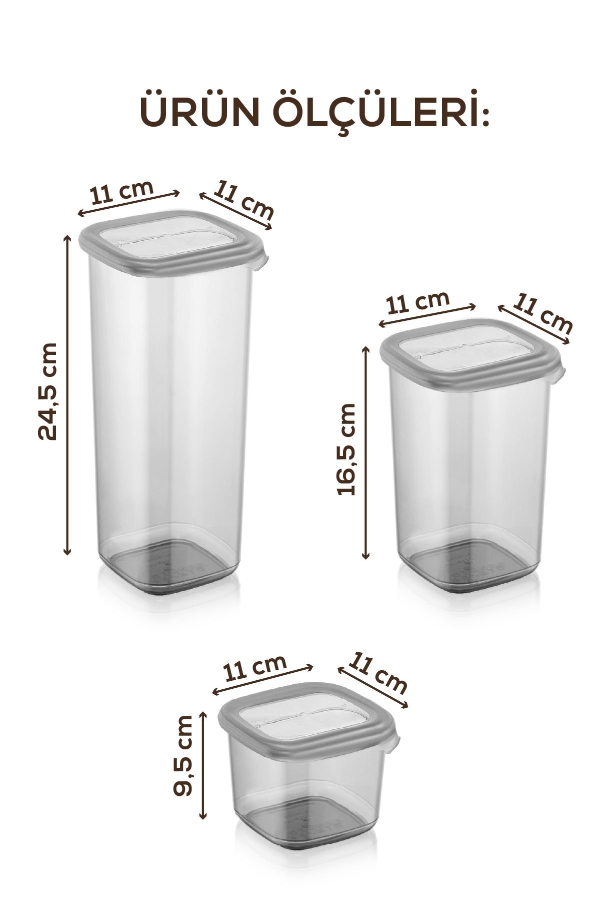 Vienev-Set of 32 Peggy Square and Rectangular Storage Containers with White Silk Screen 8x(1.75, 1,2, 0.55400) Ant 8