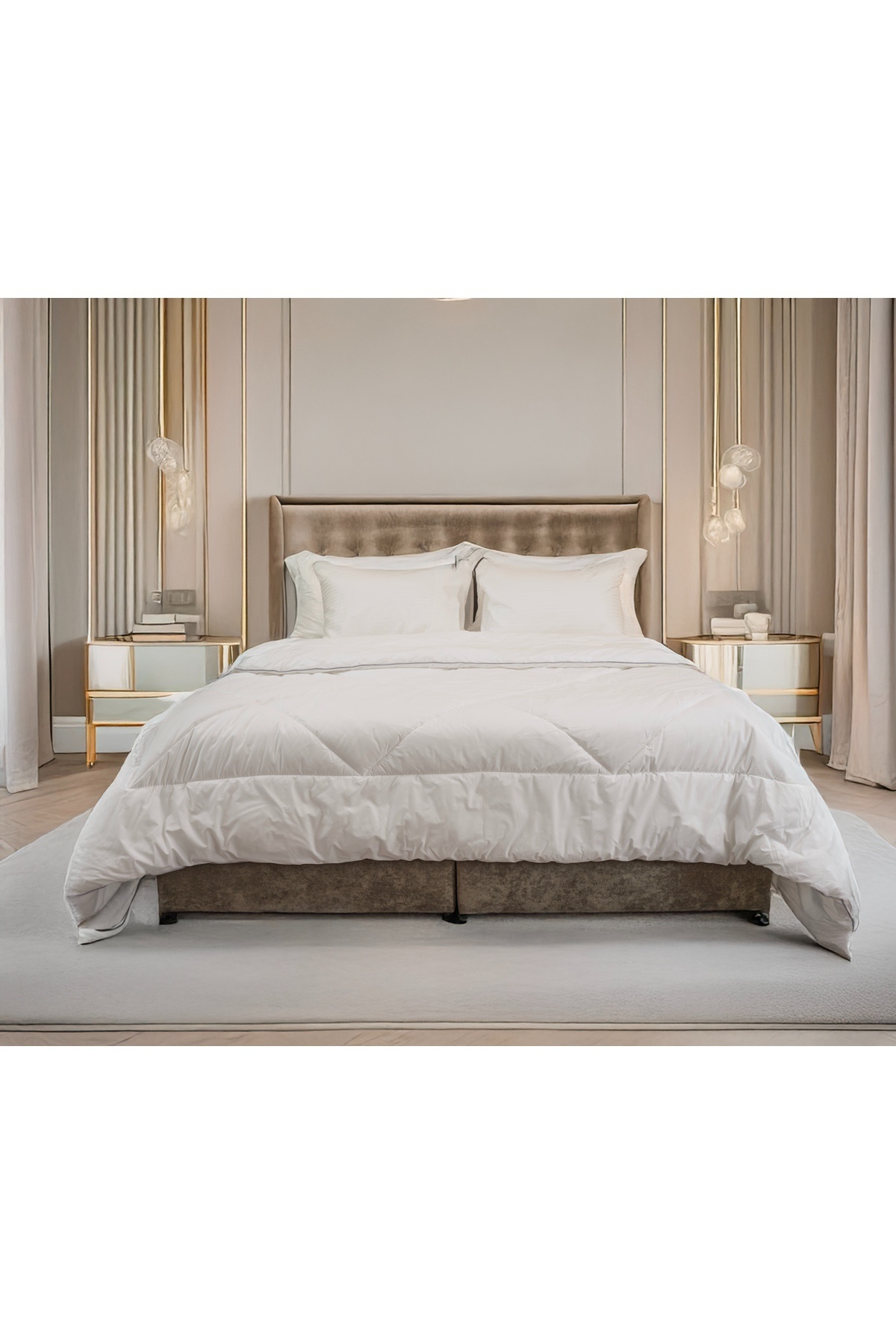 Gentelle-Hotel-Quality Microfiber Duvet 250x230 cm | White | Ultra-Soft & Hypoallergenic 1