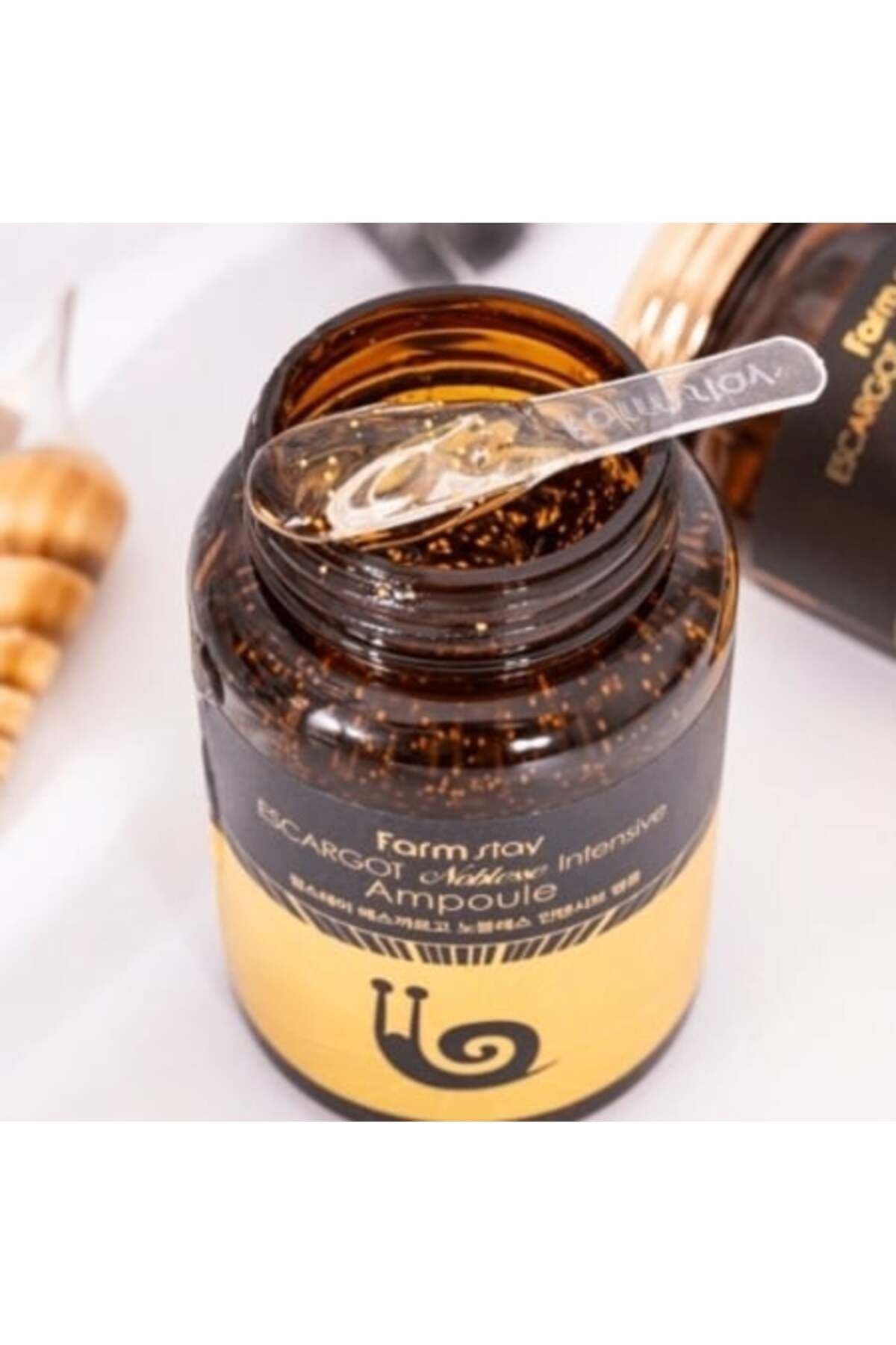 Fruit Of The Wokali-Ser intens reparator pentru ten, cu extract din melc, Farm Story, Escargot Ampoule, 250 ml 4
