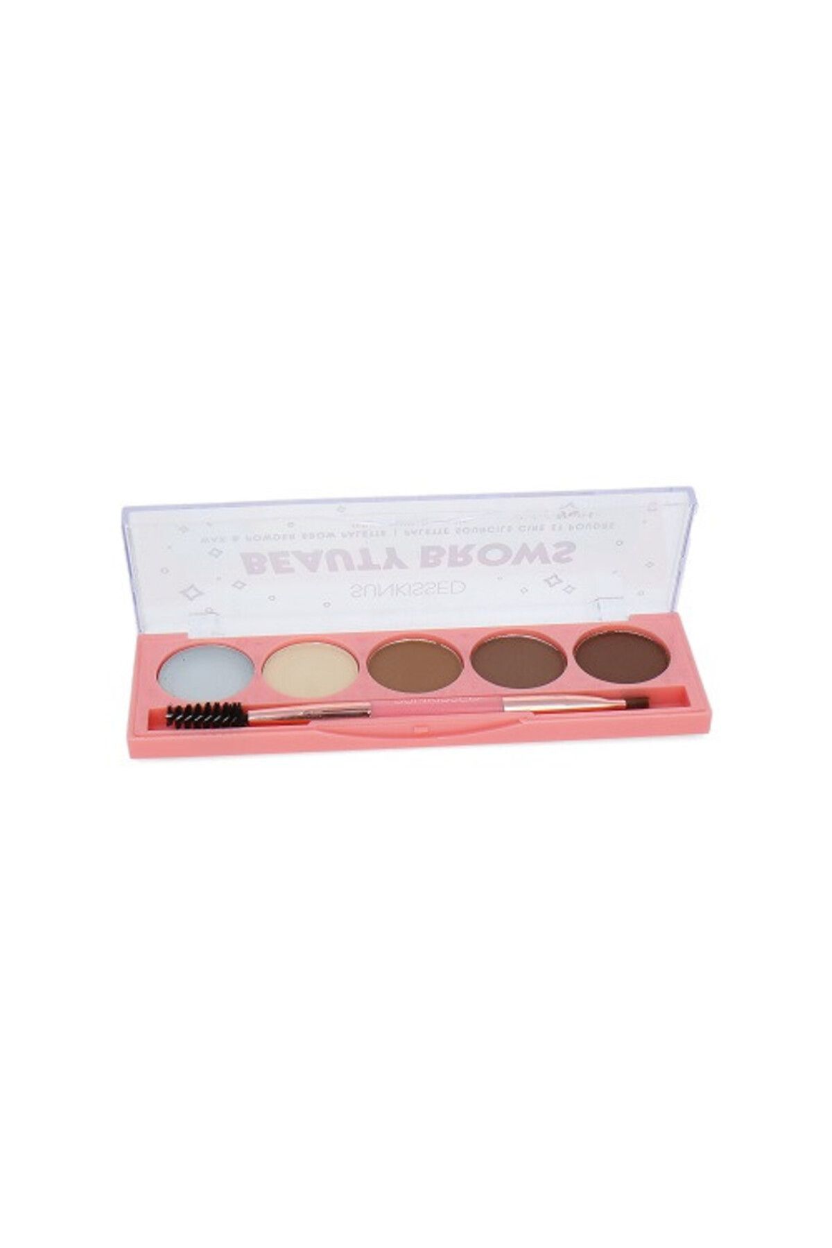 Sunkissed Trusa Machiaj Sprancene, , Beauty Brows, 4 Fard Sprancene, Ceara Si Pensula Aplicare - One Size