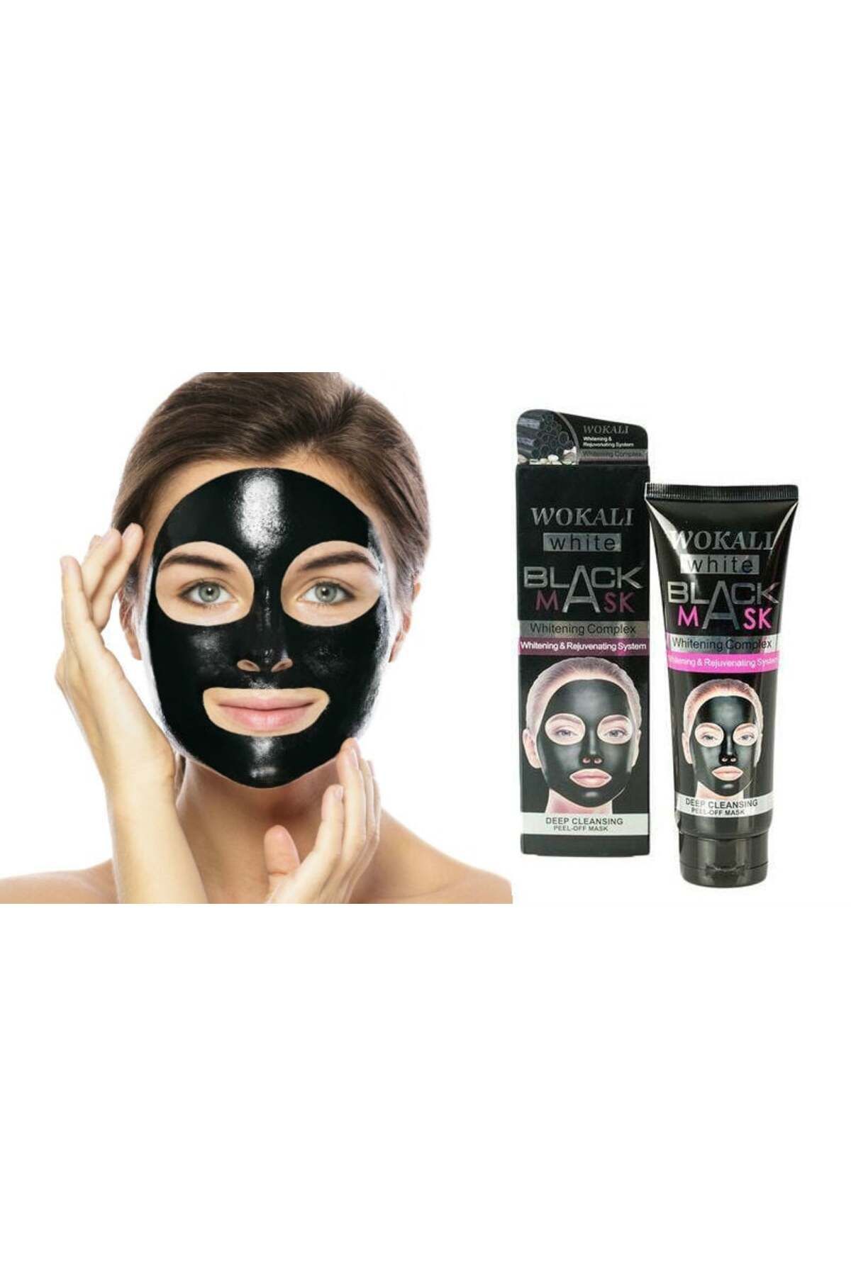 wokali Masca De Fata Peel Off Cu Vitamine Si Acid Hialuronic, Black Mask, 130 Ml - One Size