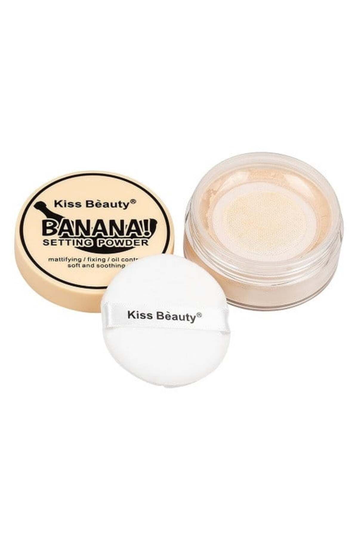 Kiss Beauty Pudra Pulbere Mata, , Setting Powder, Oil Control, Banana, 16 G - One Size