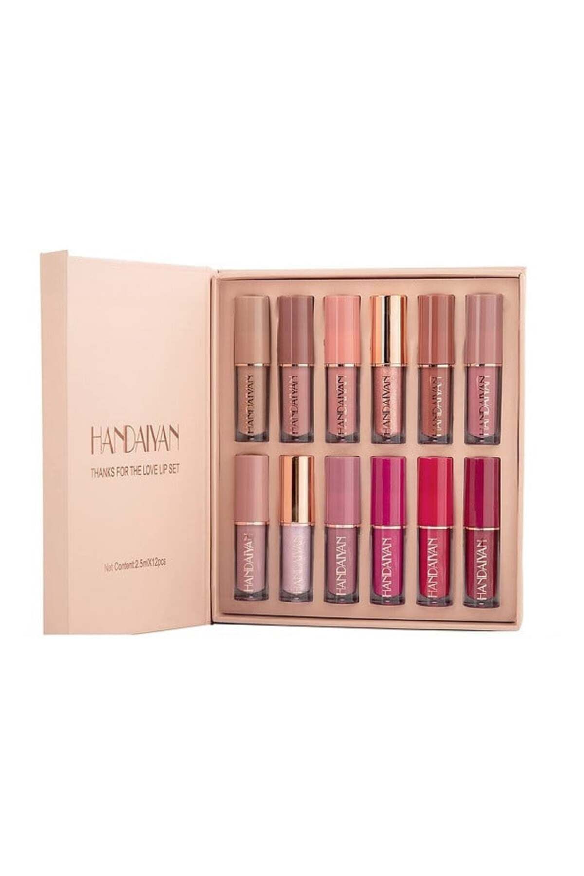Handaiyan Set Rujuri De Buze, Handaiyan, Thanks For The Love Lip Set, 12 - One Size