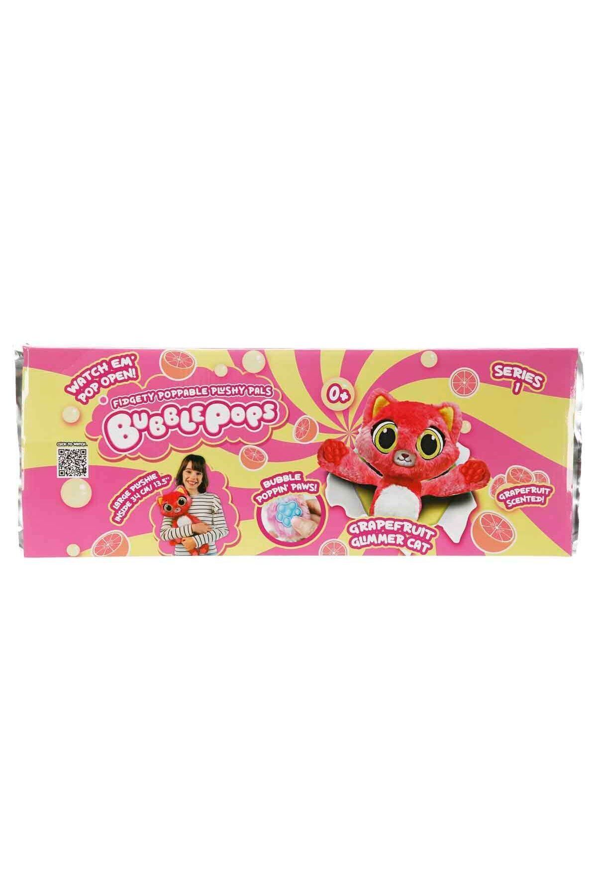 PopŞeker-Bubble Pops Grapefruit Glimmer Cat: the Inflatable Plush Cat That Fascinates with Its Scent! 3