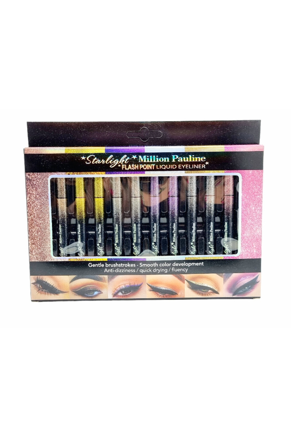 Million Pauline-Set of 6 liquid eyeliners, Million Pauline, Starlight Flash Point 8