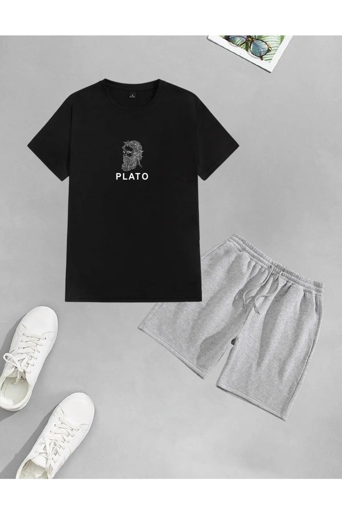 Drapara Unisex Joker Baskılı Şort-T-shirt takımı