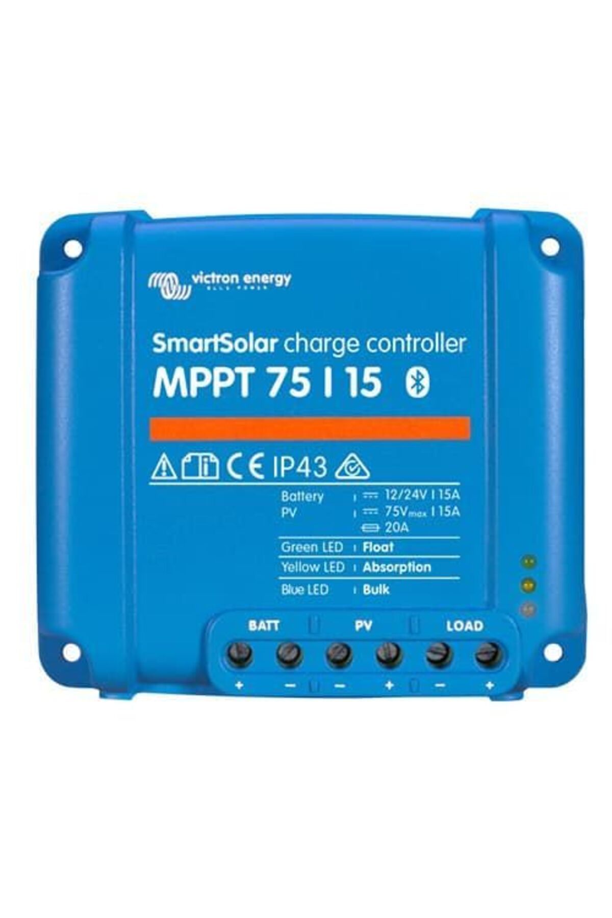 victron 12/24V 15A MPPT Solar Charge Controller, SCC075015060R, Victron