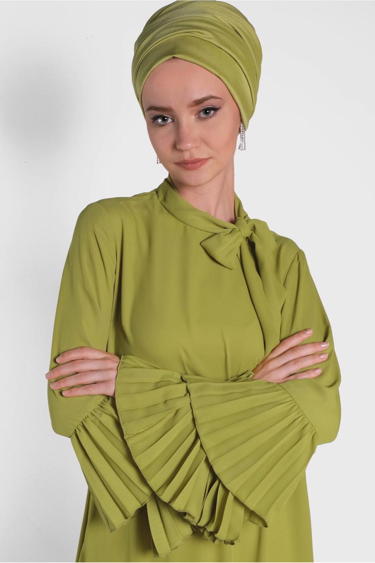 آلوینا تونیک گشاد آستین پلیسه دار ۴۲۸۵