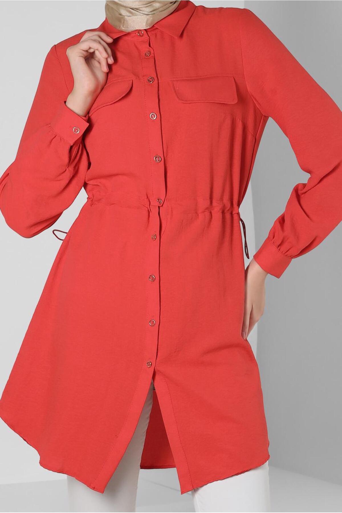 Alvina-BUTTONED TUNIC WITH BUTTON WITH WAIST 43890 4